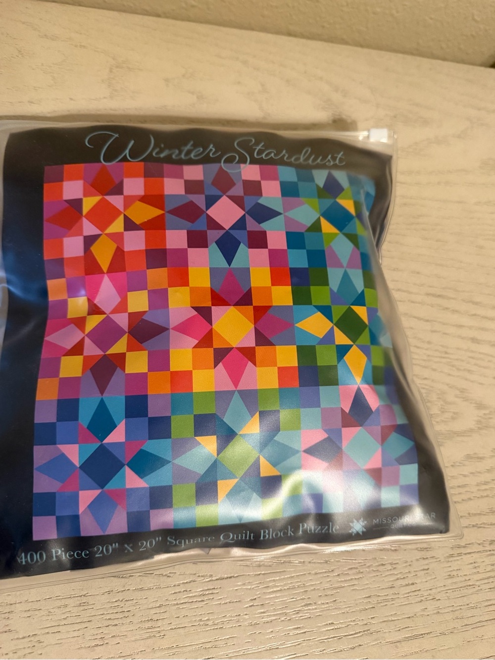 Winter Stardust 400-Piece Quilt Block Puzzle - Multi Color